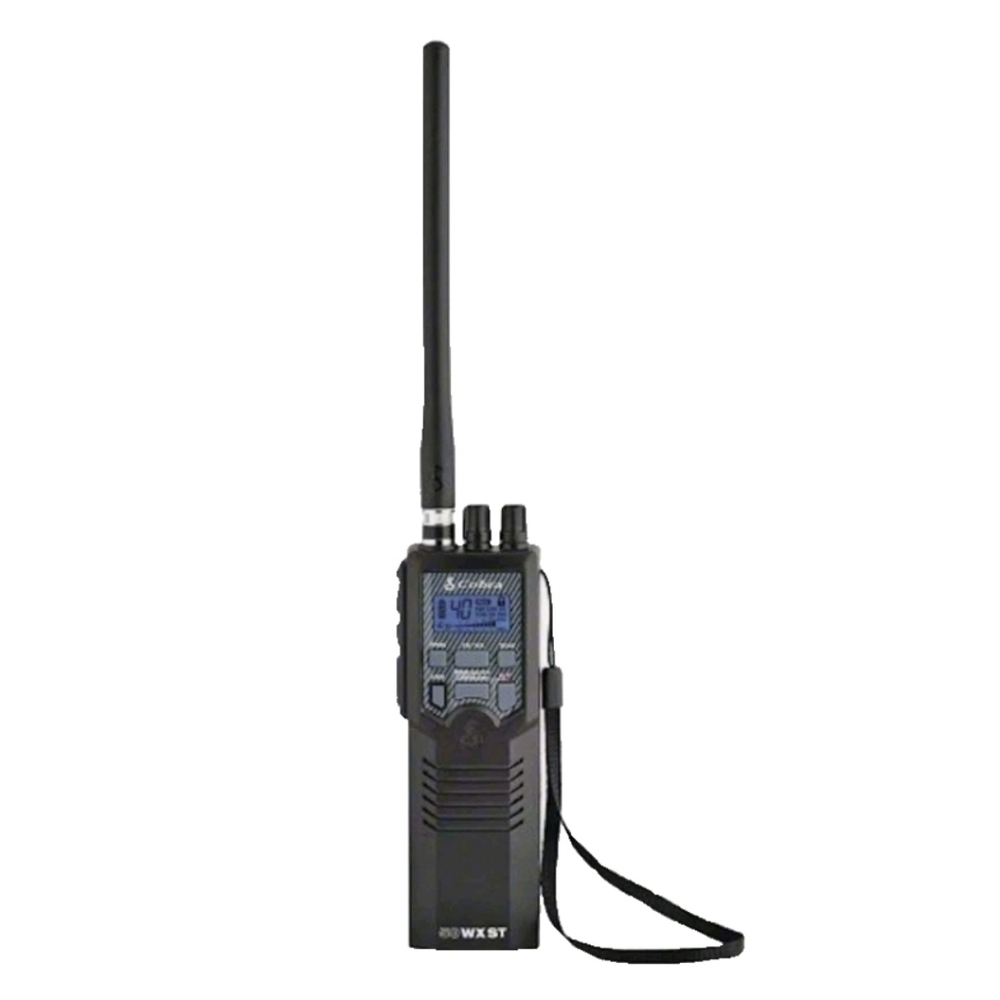 Cobra WalkieTalkie HH50WXST Black 40 Channels Long Antenna Weather Alert Digital